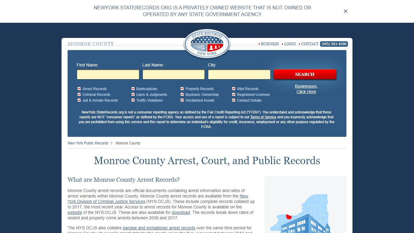 Monroe County Arrest, Court, and Public Records