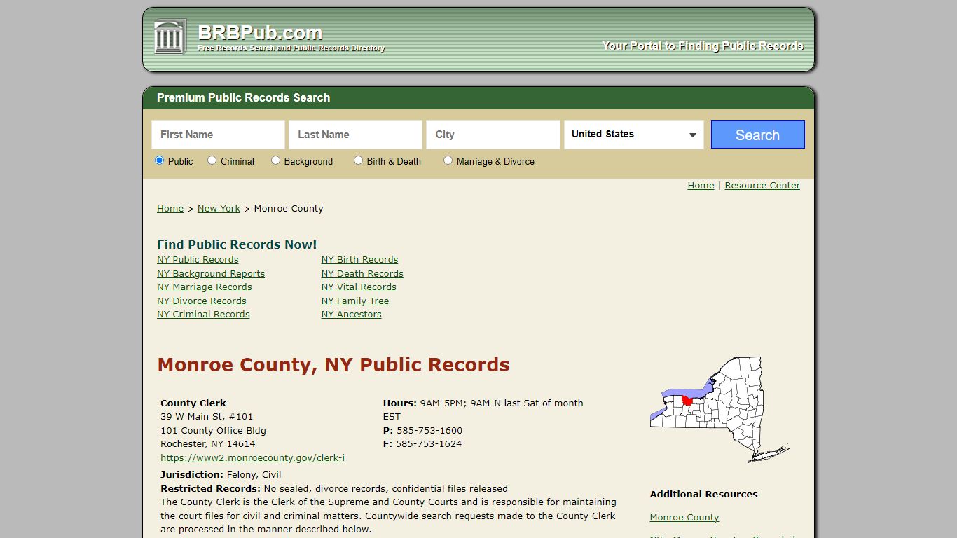 Monroe County Public Records | Search New York Government Databases