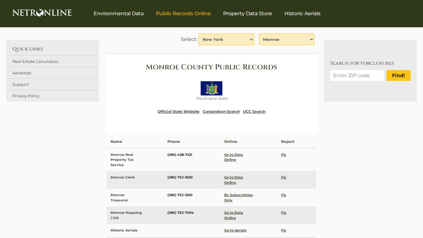 Monroe County Public Records - NETROnline.com